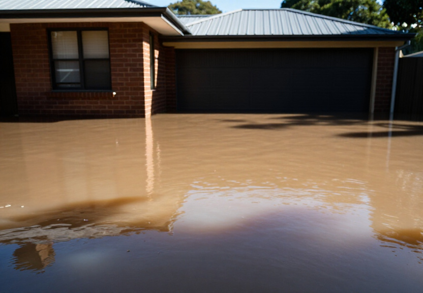 Before and after flood damage repair in Tamarama